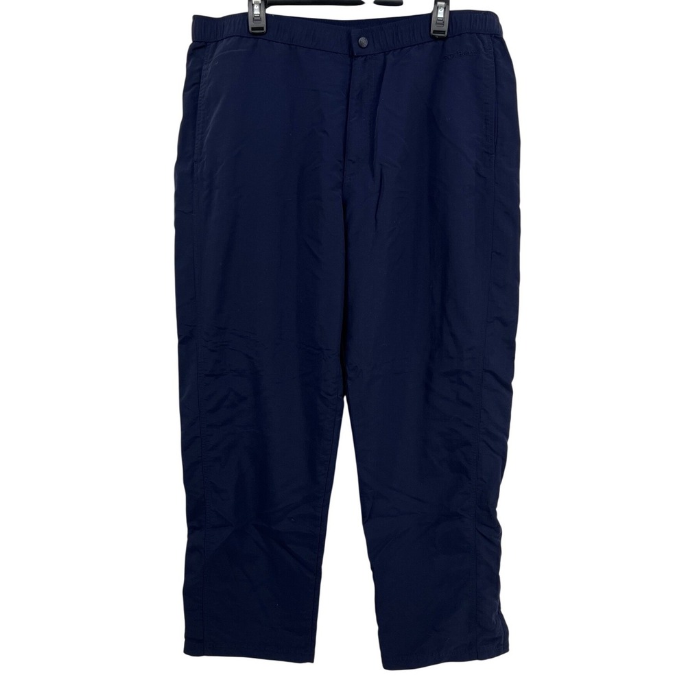 LL Bean Mens‎ XL RED Blue Lightweight Nylon Water Resistant Hiking Outdoor Pants